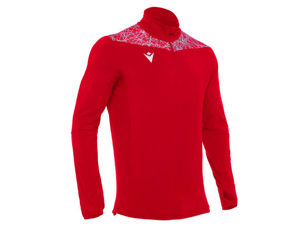 Tiber 1/4 Zip Top RED/WHT S Stilren treningsgenser - Unisex 